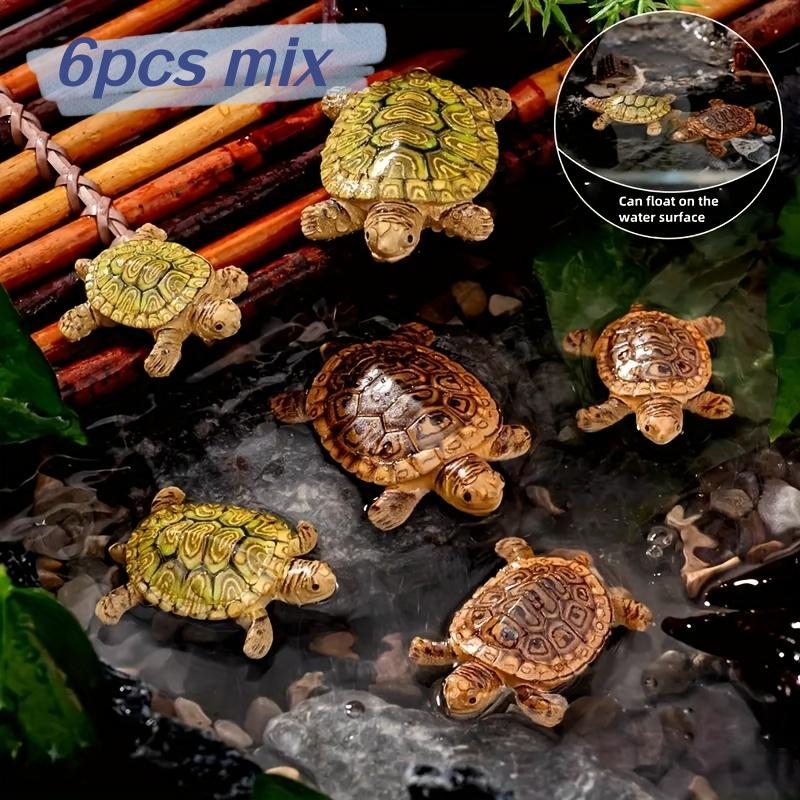 Bonsai Garden Mini - 6 Mini Turtle Statues for Aquarium