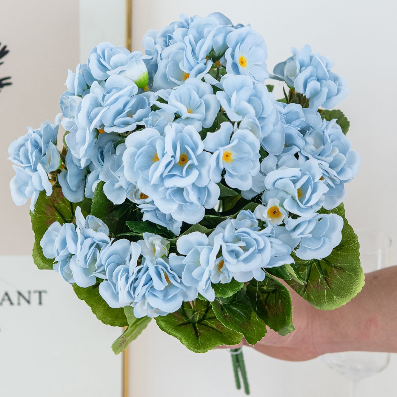 Bonsai Garden For Home - Artificial Flowers Plants Begonia Flower Wedding