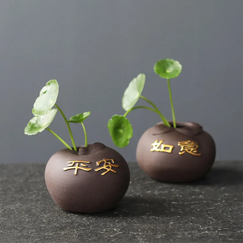 Creative Purple Clay Tea Pet F - Bonsai Garden Mini 评论和价格
