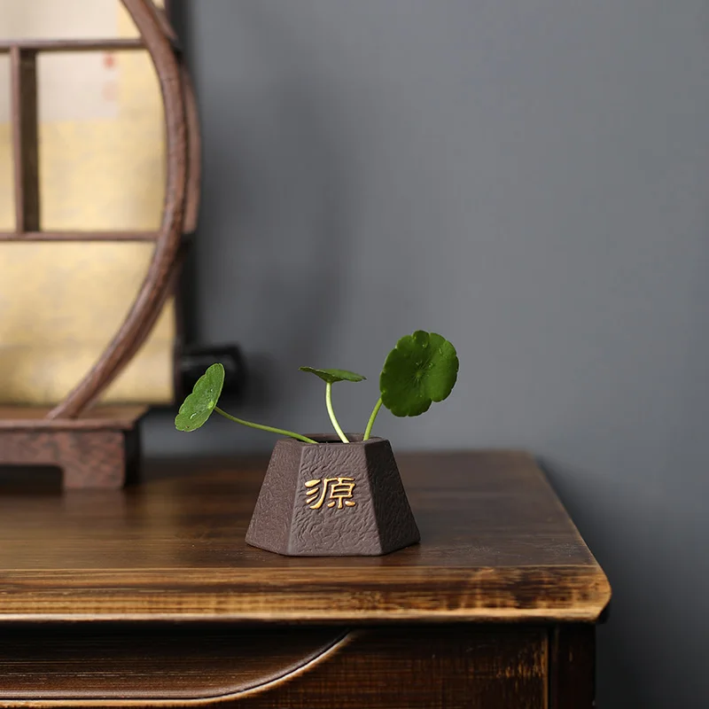 Creative Purple Clay Tea Pet F - Bonsai Garden Mini 评论和价格