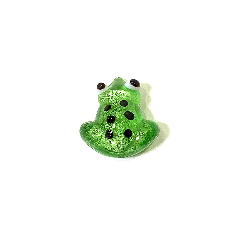 2pcs Mini Glass Frog Figurine  - Bonsai Garden Mini 评论和价格