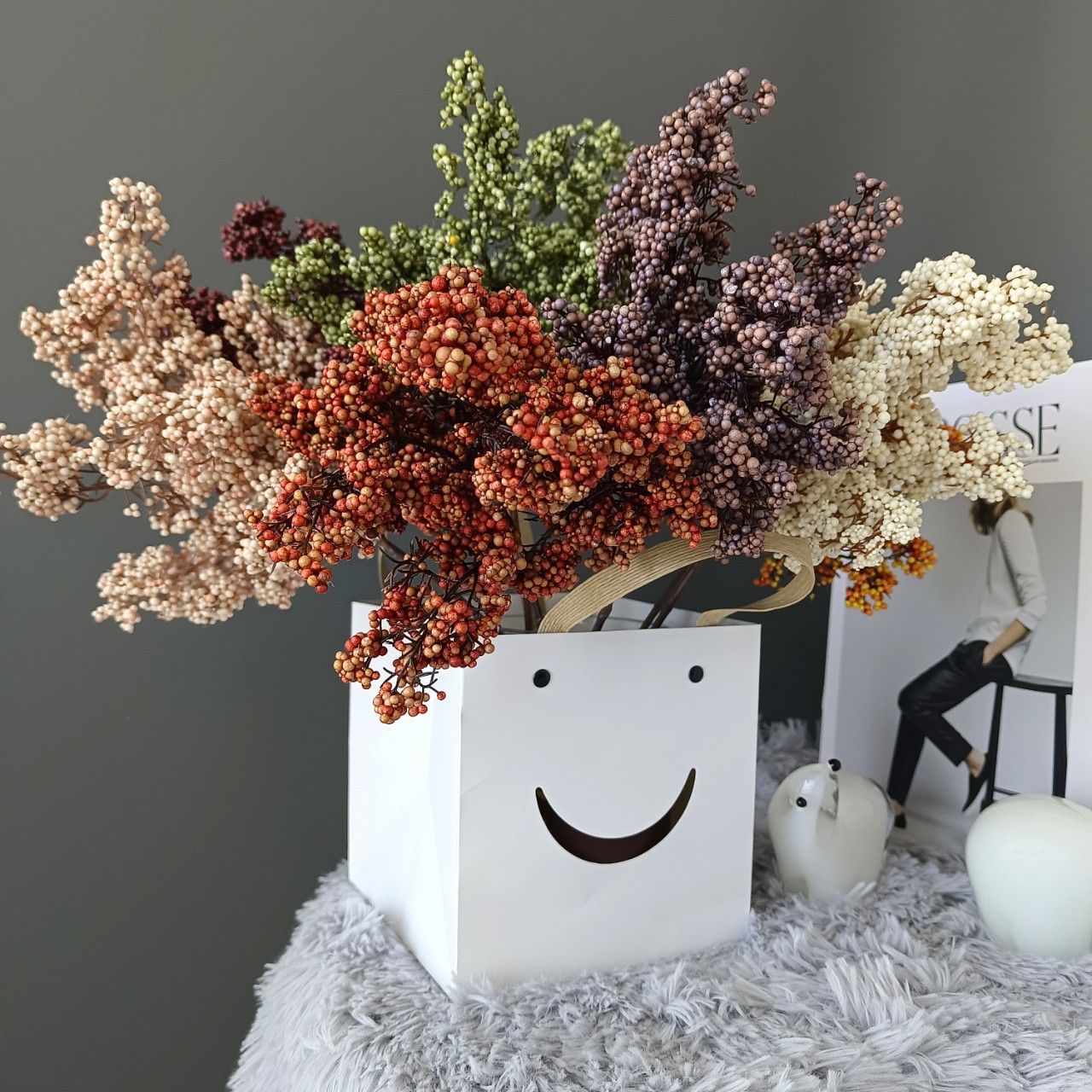 1/3pcs Artificial Flowers Plan - Bonsai Garden For Home 评论和价格