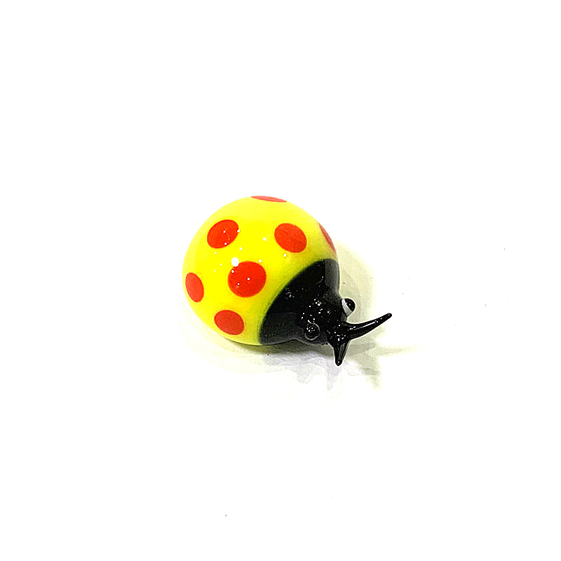 Colorful Mini Glass Ladybug Fi - Bonsai Garden Mini 评论和价格