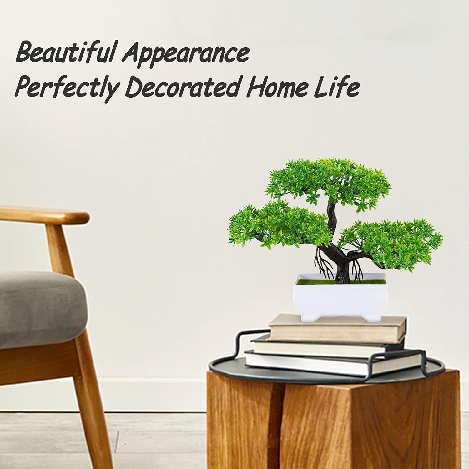1Pcs Green Artificial Plants B - Bonsai Garden For Home 评论和价格