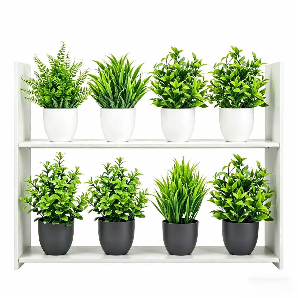4pcs/set Mini Artificial Plant - Bonsai Garden For Home 评论和价格