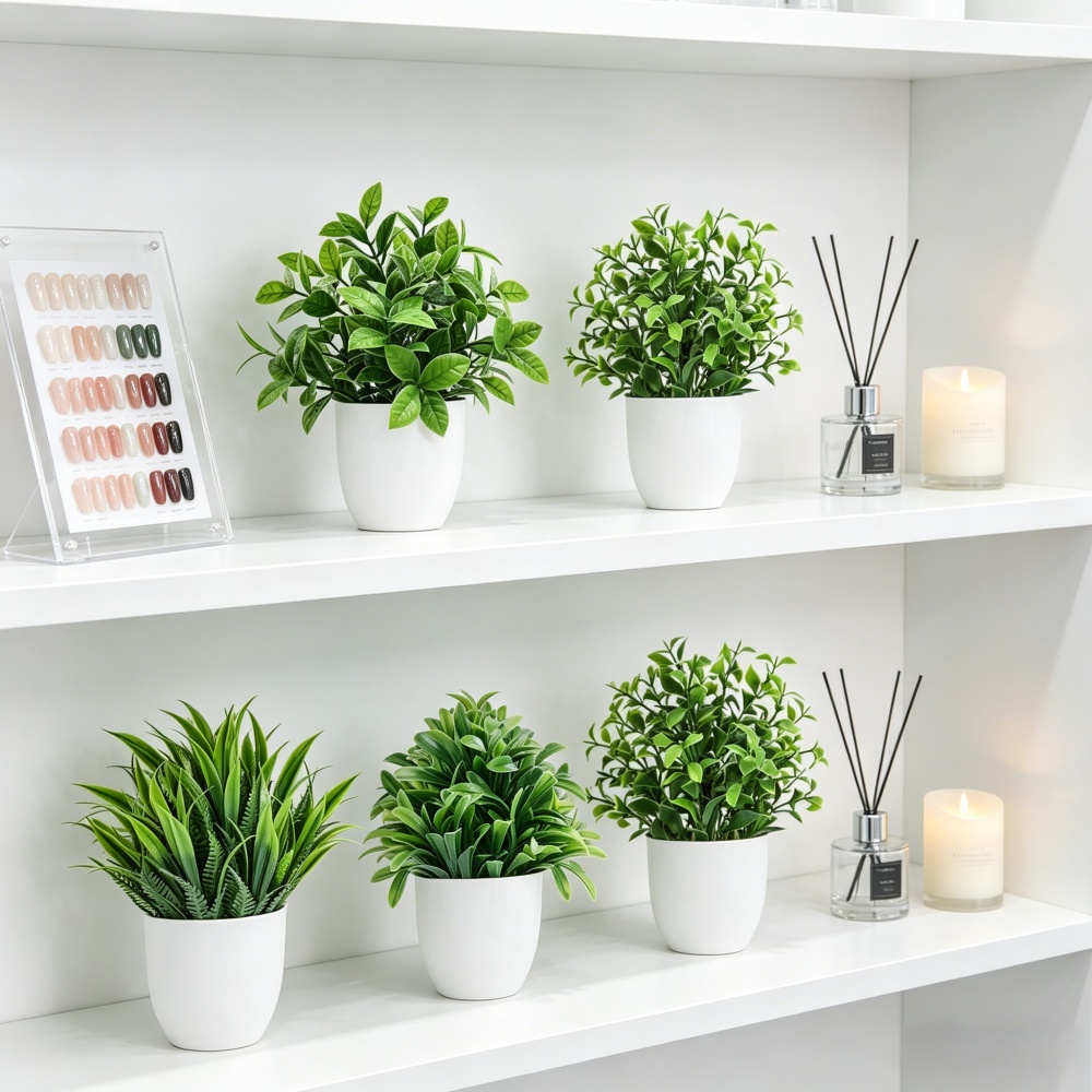 4pcs/set Mini Artificial Plant - Bonsai Garden For Home 评论和价格