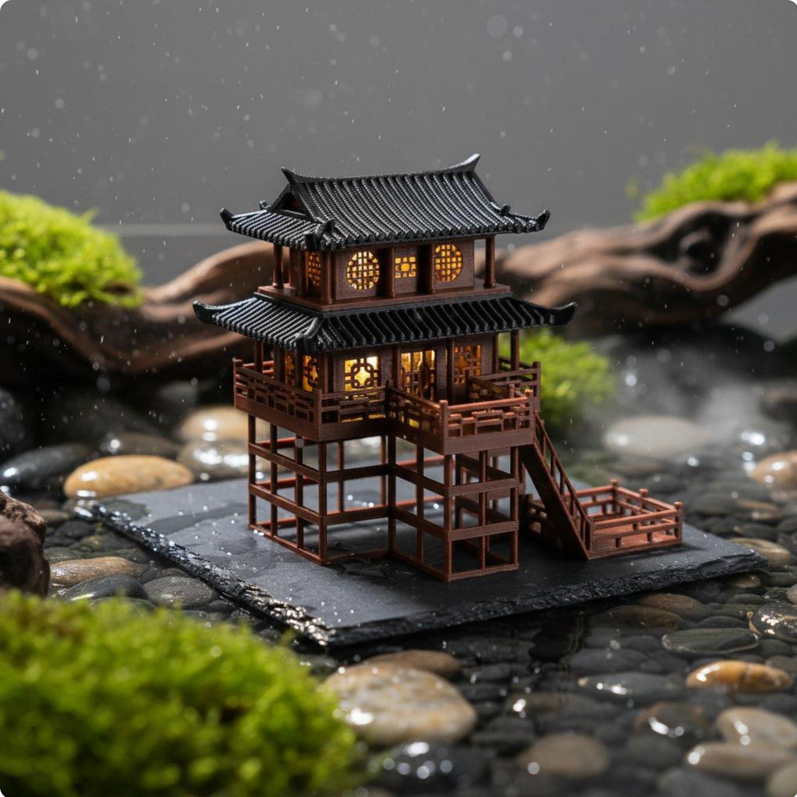 Bonsai House Tabletop Plastic  - Bonsai Garden Mini 评论和价格